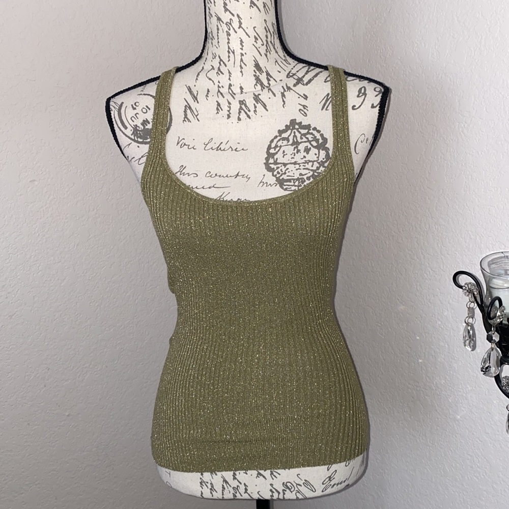 Ribbed racer back tank